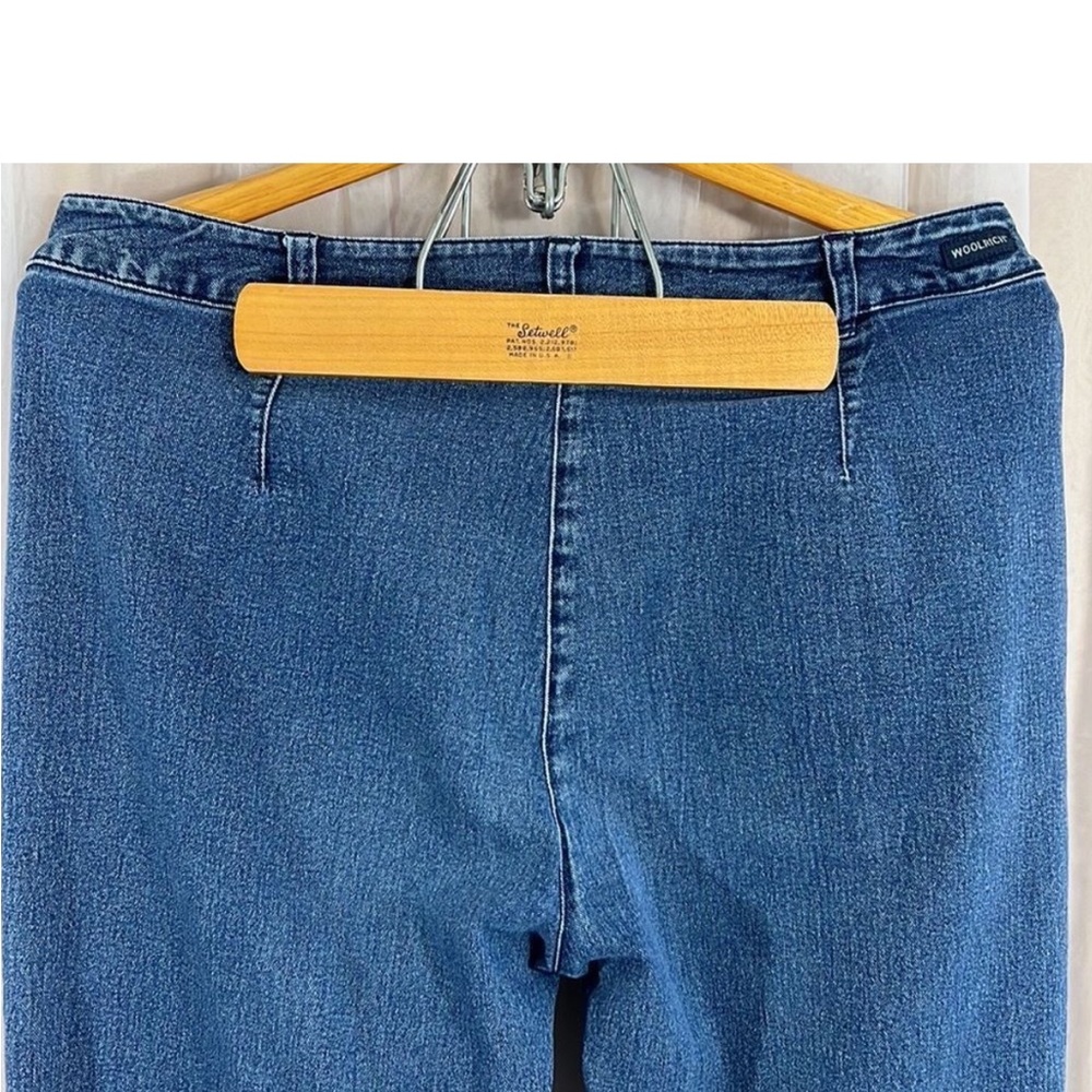 Woolrich Vintage Stretch Bootcut Button Tab Trouser Style Jeans Size 10 Petite - Picture 5 of 6